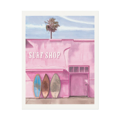 Surf Shop Watercolor