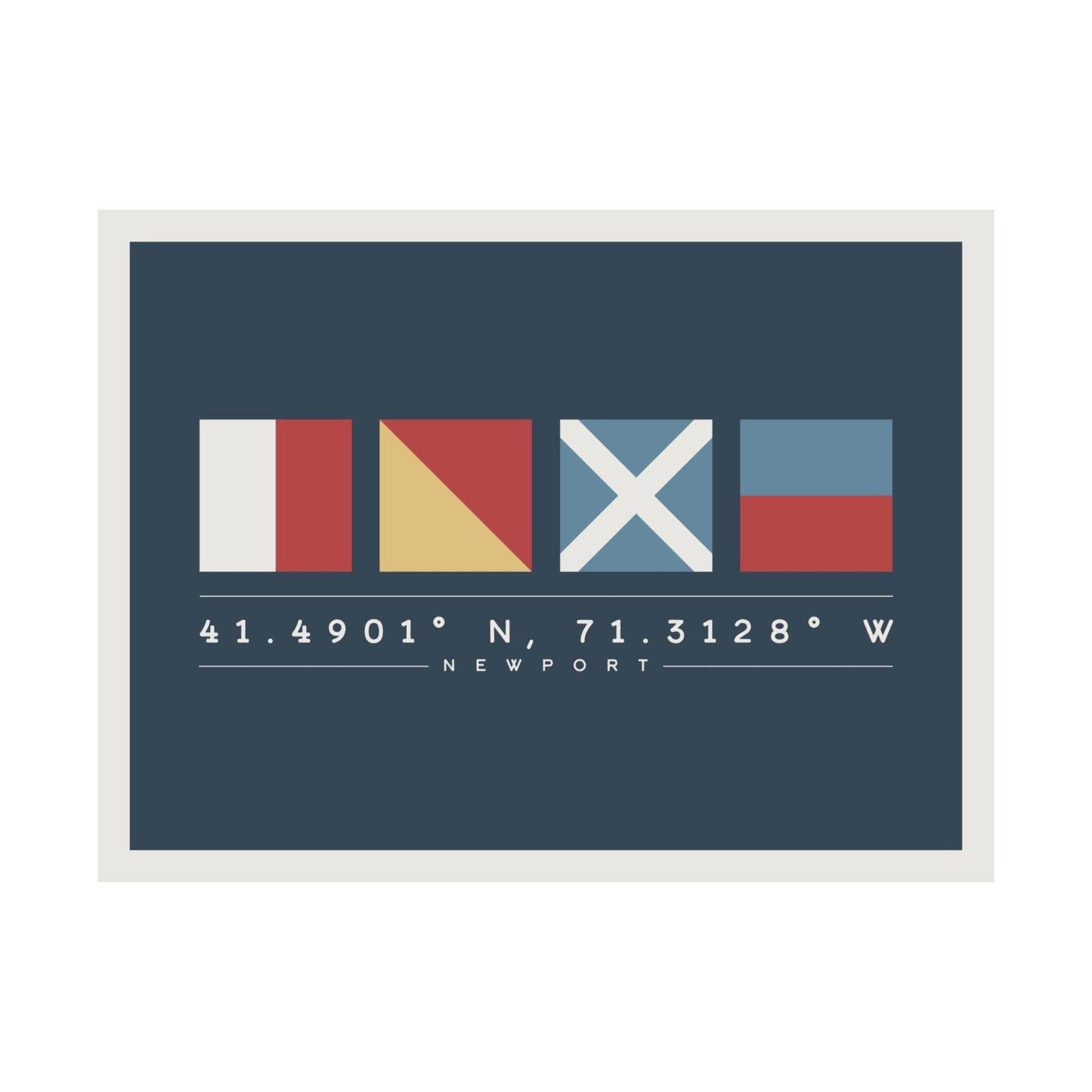 "HOME" Nautical Flags - Newport, RI