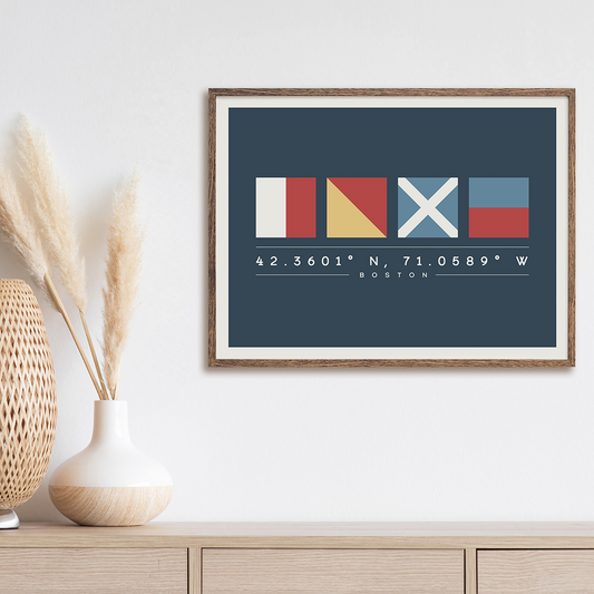 "HOME" Nautical Flags - Boston