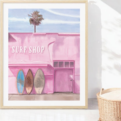 Surf Shop Watercolor